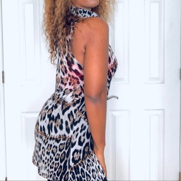DAME INC. Animal print sleeveless long  top - Picture 6 of 12
